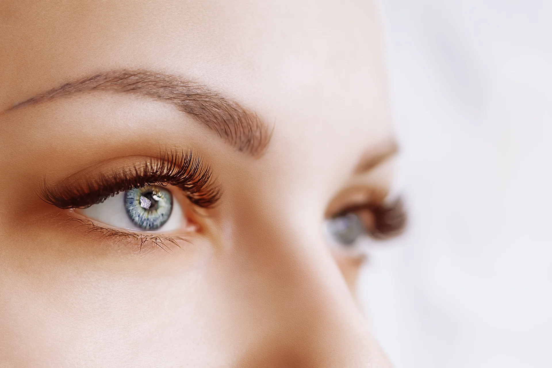 a close up of a woman's beatiful eyes